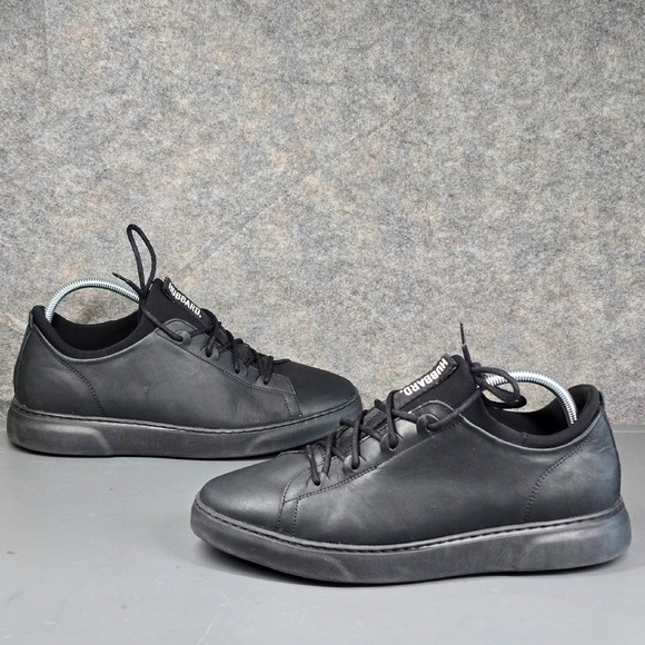 Hubbard Flight‎ Leather Sneakers Lightweight Comfort Black Size US 10.5 - Picture 1 of 11